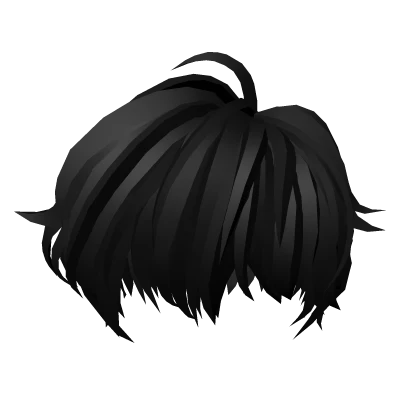 Stylish Messy Spiky Anime Boys Emo Hair/Y2K(black)