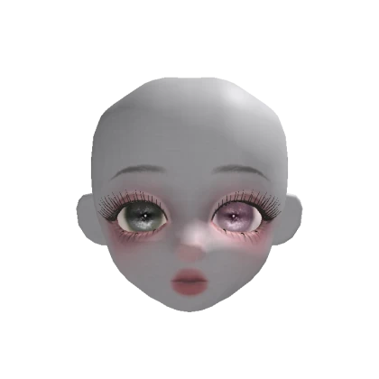 Ghost girl doll head(two color eye)blackpink