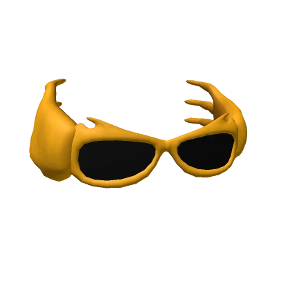 Y2K Golden Hand Glasses