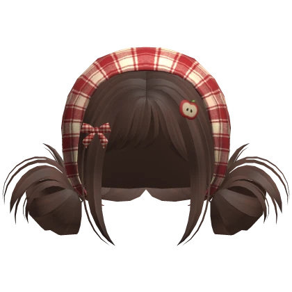♡ igari mori kei buns w bandana brown