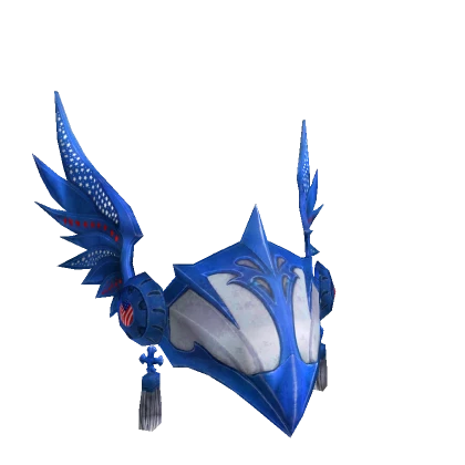 Angelic Winged Helm: The Blue Patriot ⏰