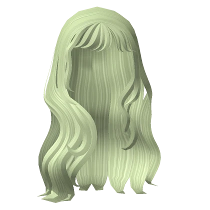 Green Cute Wavy Beach Hair  