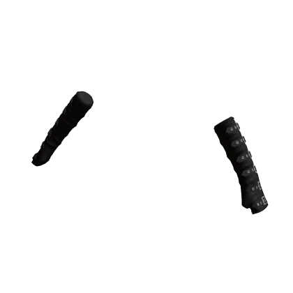 Emo Goth Strap Punk Sleeves Black