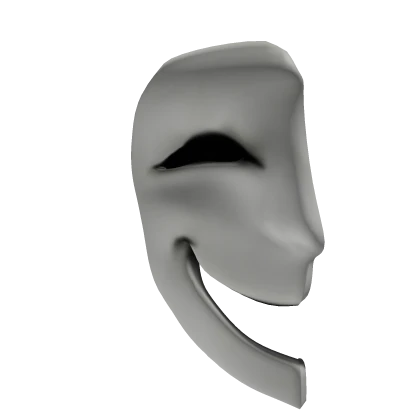 Plain White Half Mask (R)