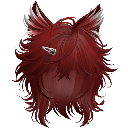 🐾❤️ Red Emo Cat Hair