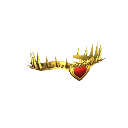 Golden Crown of Enchanted Hearts