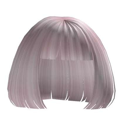 Clean bob in light pink