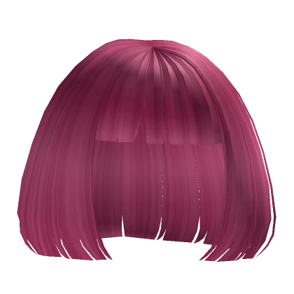 Clean bob in hot pink