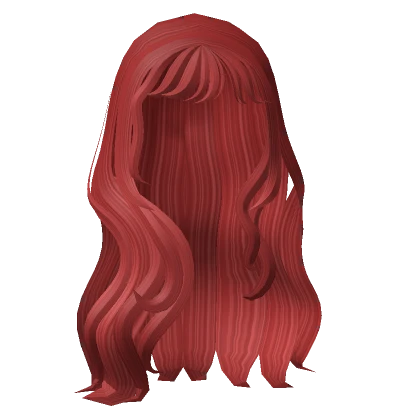 Red Cute Coconut Wavy Beach Hair 