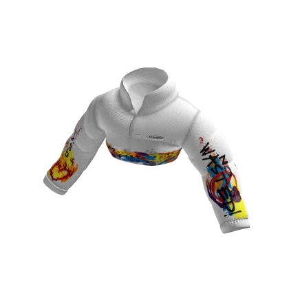 TTR WHITE CROP JACKET