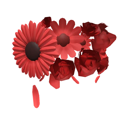 Red Flower Blindfold