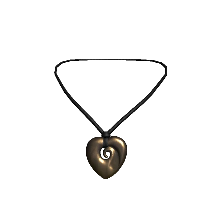 Gold jade heart necklace