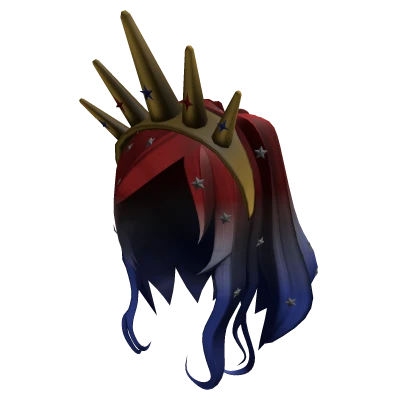 Patriotic Wig and Tiara
