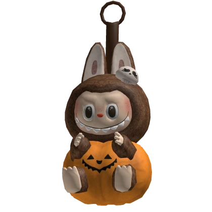 Pumpkin Labubu Keychain Halloween
