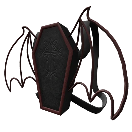 Red & Black Coffin Bat Wing Backpack [3.0]