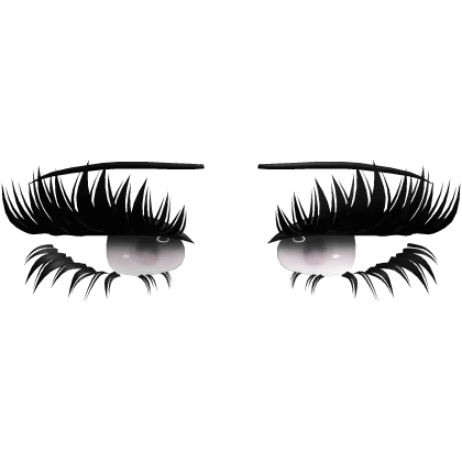 ♡ emotionless lashes (white)