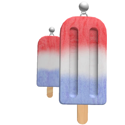 Red & Blue Popsicle Earrings 