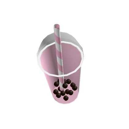 Pink Strawberry Boba Cup (Hand)