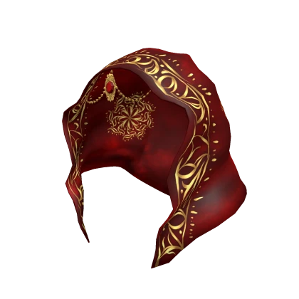 Mystic charmed Veil - red/gold
