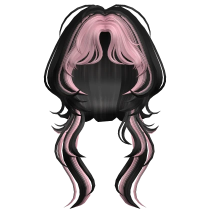 Two-tone Messy Jellyfish Hair Pink & Black