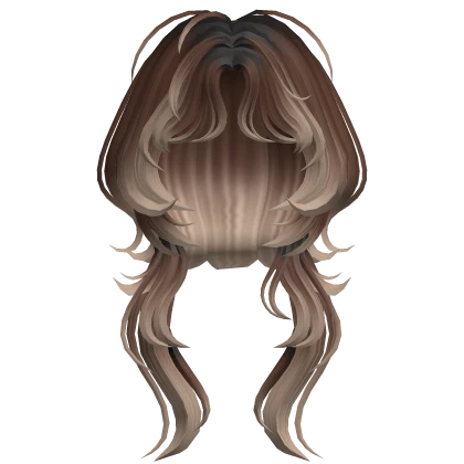 Layered Jellyfish Messy Hair (Brown Ombre)