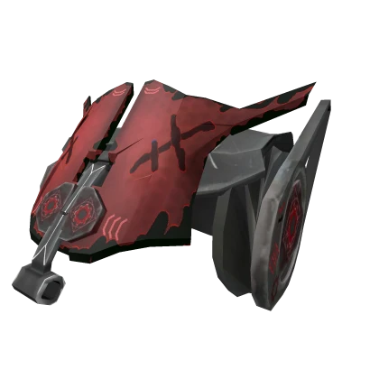 Vandalised Riot Helmet (Crimson)