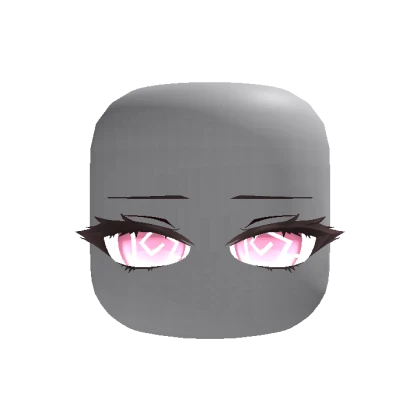 Cute Chibi Relaxed Stare Eyes - Spiral Pink