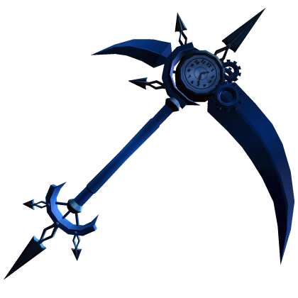 Blue Timeless Clock Scythe