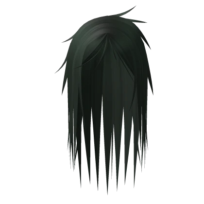 ☆ scene emo spiked hair dark green