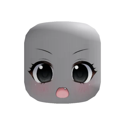 kawaii shocked chibi anime moe face (recolorable)
