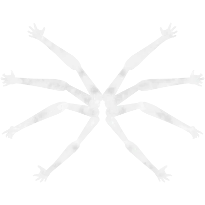 Glowing Monster Ghost Spider Arms