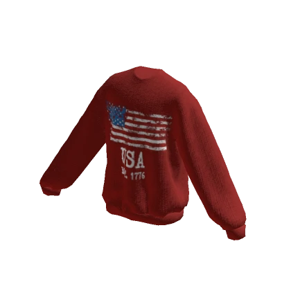 Red Old Vintage USA Sweater