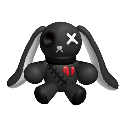 Black Aesthetic Cute Bunny Plush