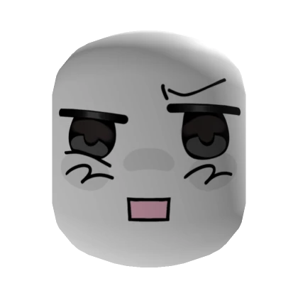 Annoyed Cute Chibi Face [Institutional White]