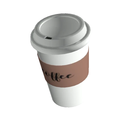 White Plastic Coffee Cup