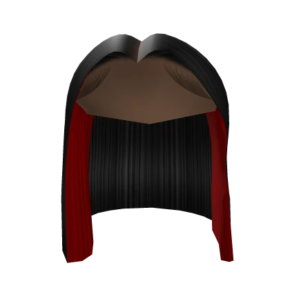 Middle Part Red Peekaboo Bob