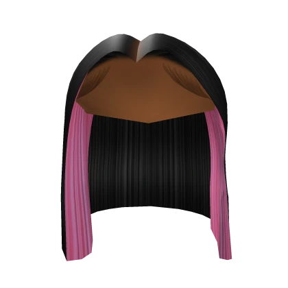 Middle Part Pink Peekaboo Bob