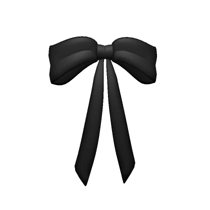 Black French Hair Bow