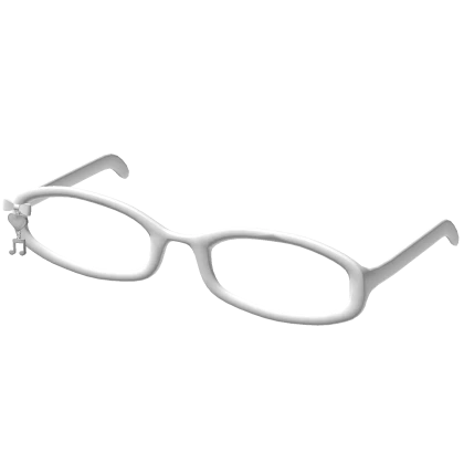 ♡ white jirai kei music charm glasses