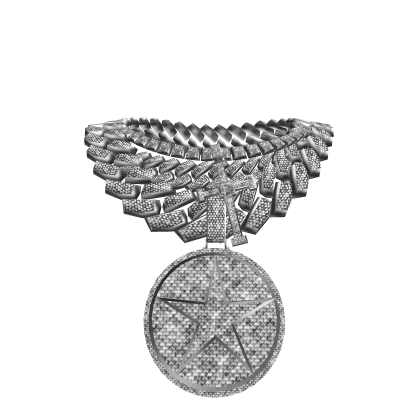 4.0 boy stacked star chain silver iced out cubans
