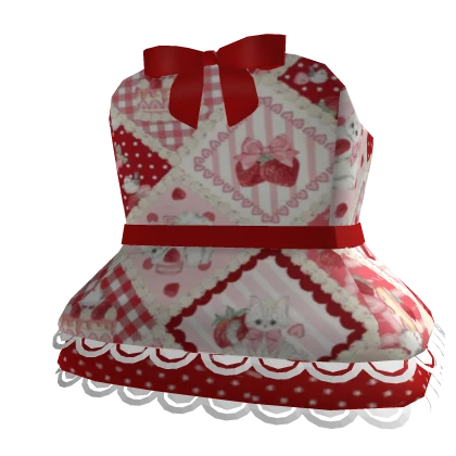 Cute sweet pink and red dress 3.0