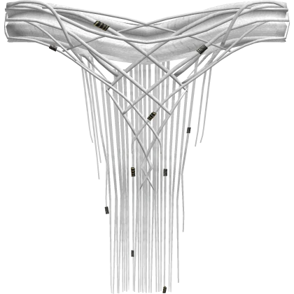 Esoteric Gaian Temprit Bead White Waist Ropes