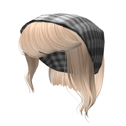 Blonde Soft Wavy Hair w/ Bandana 