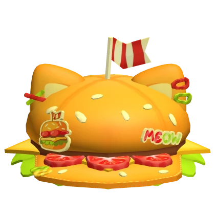 Kawaii Cute Burger Cap
