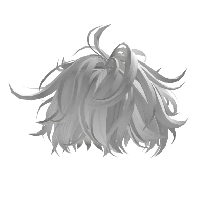 White Messy Fluffy Hair