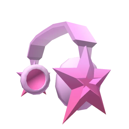 Pink Faded Star Headphones