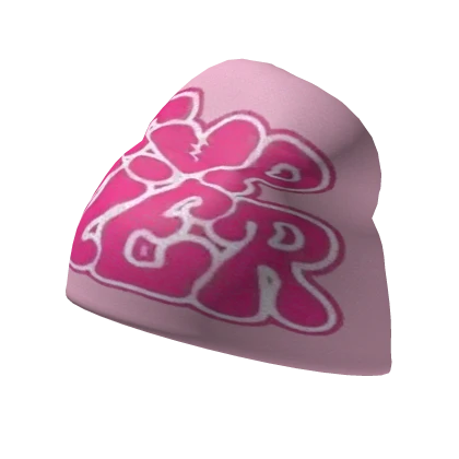 Top Tier Dark Pink Broken Heart Beanie