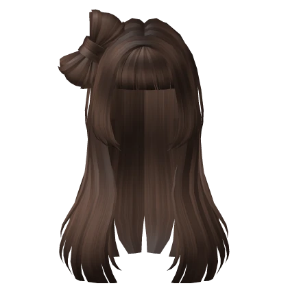 Brown 2000s Popstar Diva Bow Hair