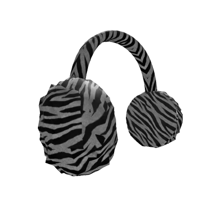 Fluffy Zebra Earmuffs