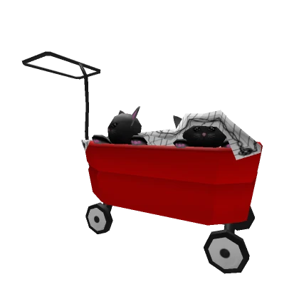 Red Wagon of Kittens